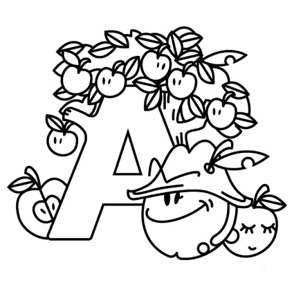 Alphabet Coloring Pages 1