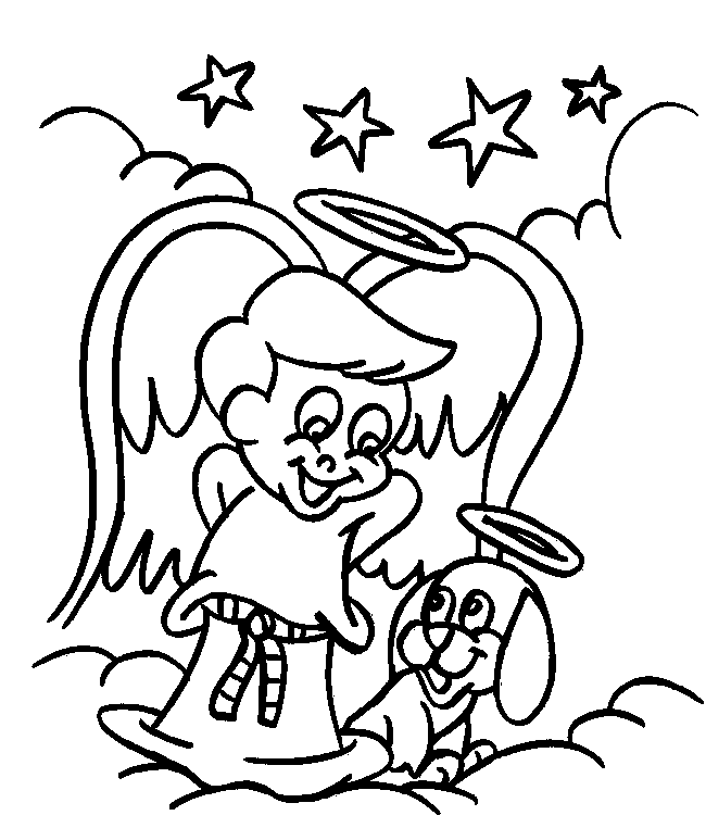 Angel Coloring Pages 9