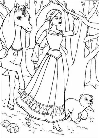 barbie princess coloring. Coloring Pages 5, Barbie