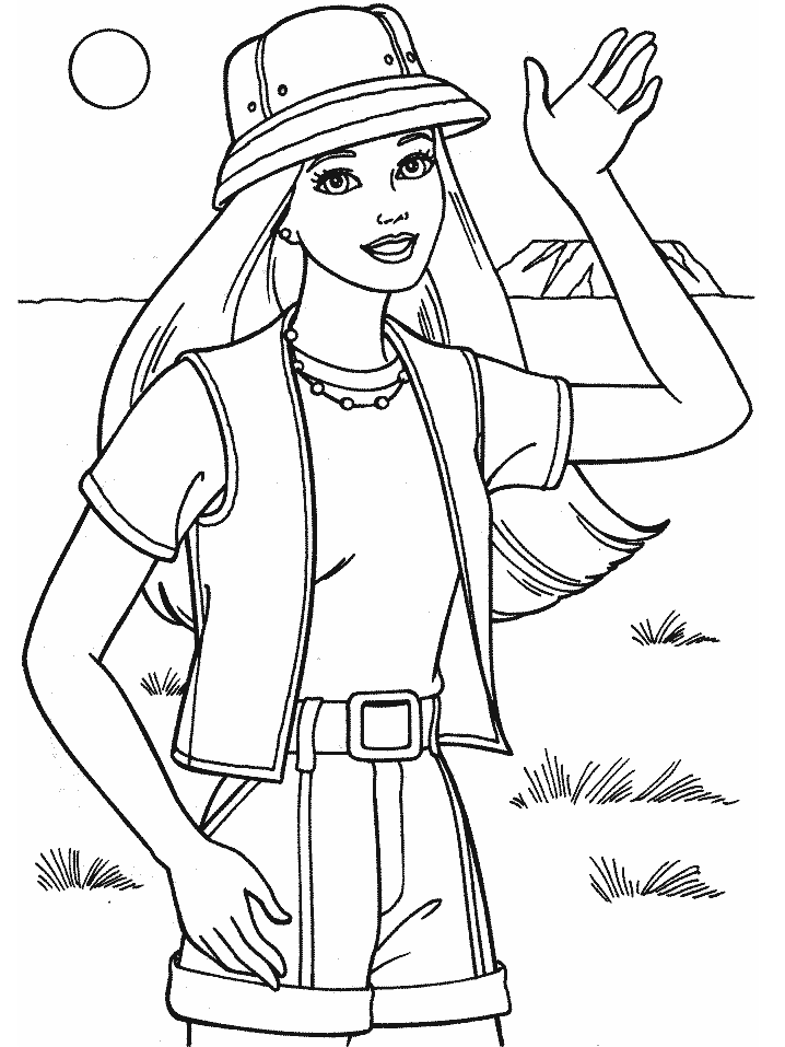 Barbie Coloring Pages 8