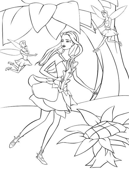 Barbie Fairytopia Coloring Pages 1