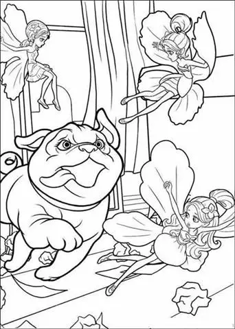 Barbie Thumbelina Coloring Pages 4