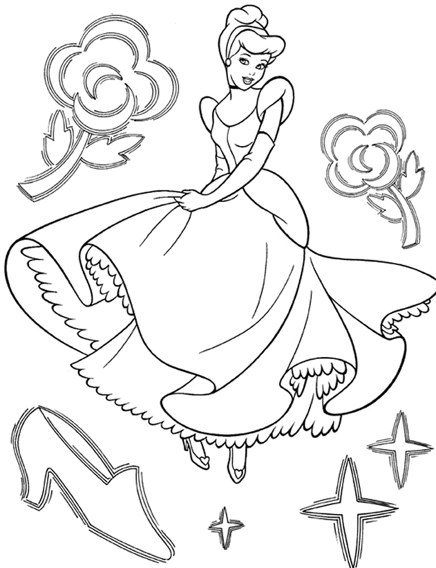 Cinderella Coloring Pages 5