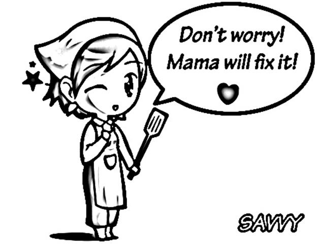 Cooking Mama Coloring Pages 1