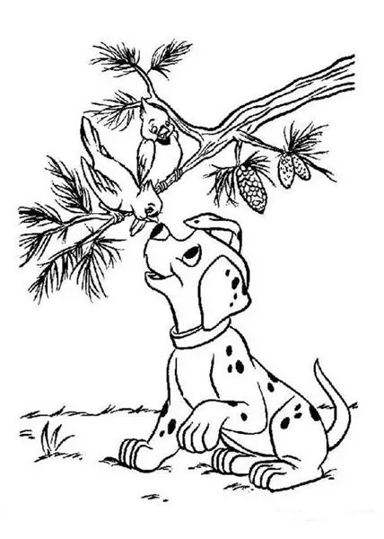 Dalmation Coloring Pages 1