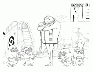 Despicable Me Coloring Pages 7