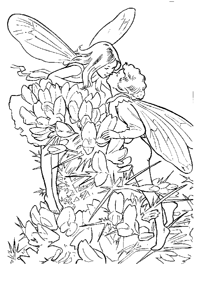 Fairies Coloring Pages 4