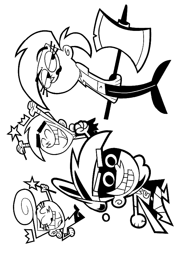 Fairly Odd Parents Coloring Pages 2