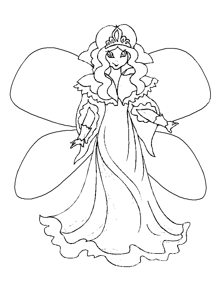 coloring pages for girls. Fairy Coloring Pages 10