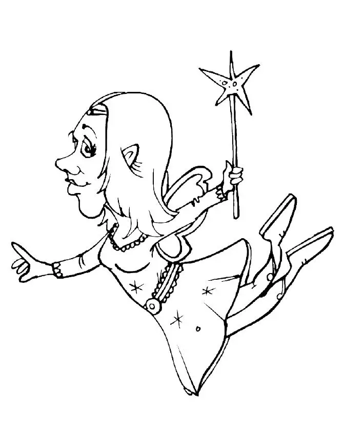 Fairy Coloring Pages 4