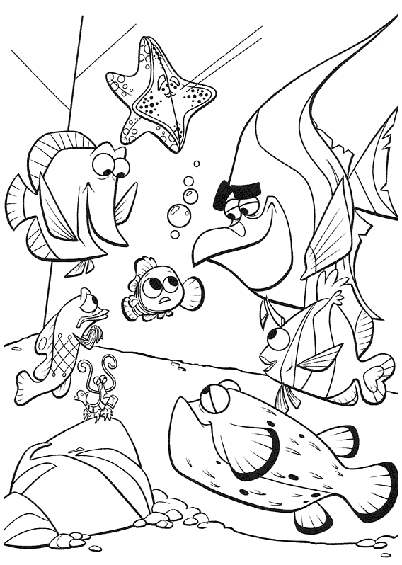 Finding Nemo Coloring Pages 7