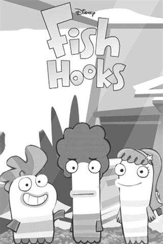 Fish Hooks Coloring Pages 3