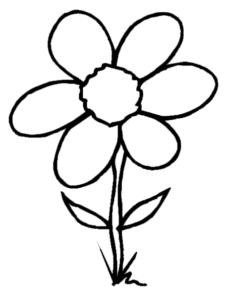 flower images to color. Flower Coloring Pages 1 