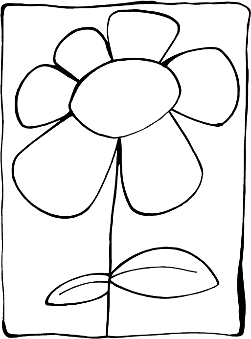 flower images to color.  Printable Flower Coloring Pages 8 