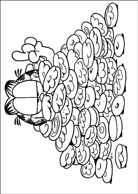 Garfield Coloring Pages 1