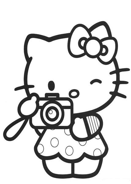 hello kitty colouring sheets. Hello Kitty Coloring Pages