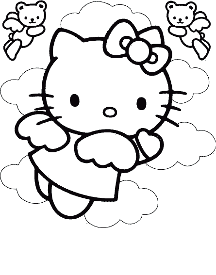 Hello Kitty Coloring Pages 1
