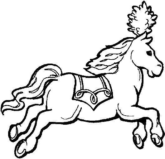 Horse Coloring Pages 7