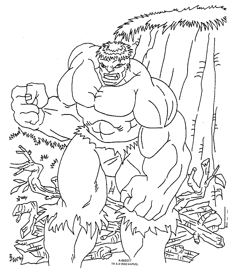 Incredible Hulk Coloring Pages 3
