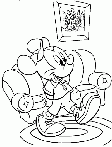 Coloring Mickey Mouse 4 