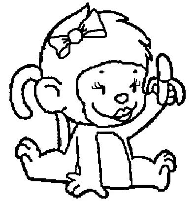 Monkey Coloring Pages on Coloring Pages For Kids Monkey Coloring Pages   Monkey Coloring Page