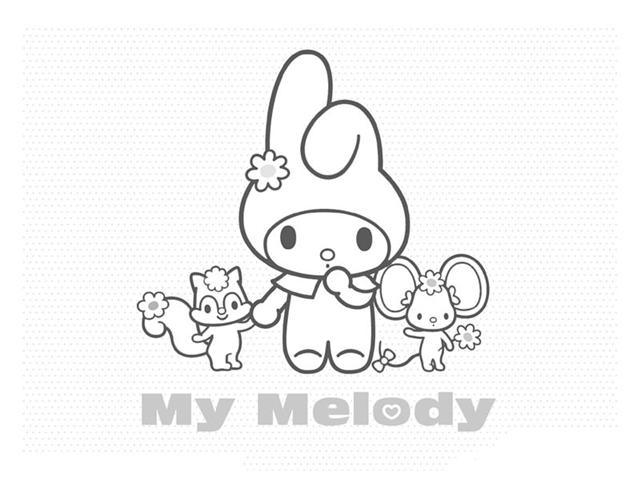My Melody Coloring Pages 15