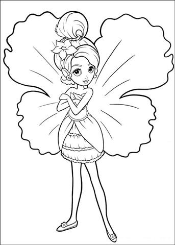Barbie Thumbelina Coloring Pages 21