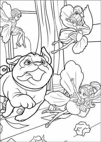 Barbie Thumbelina Coloring Pages 22