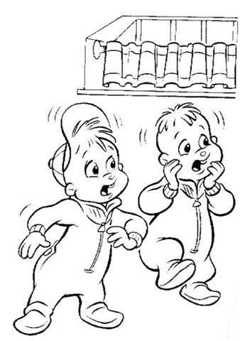 Alvin and the Chipmunks Coloring Pages 1