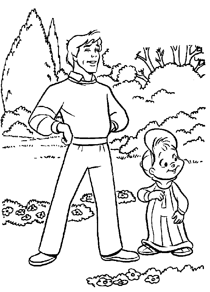 Alvin and the Chipmunks Coloring Pages 5