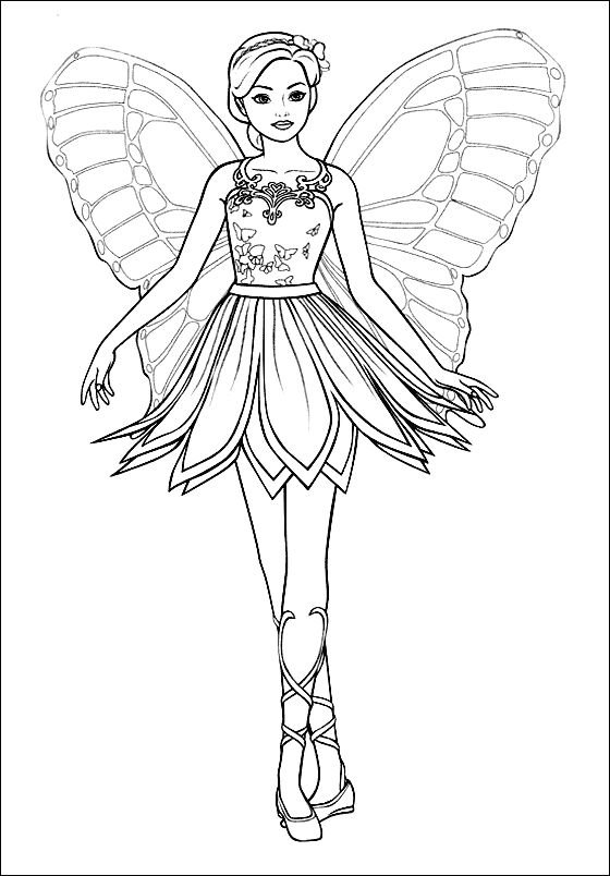  Barbie Mariposa Coloring Pages 8 