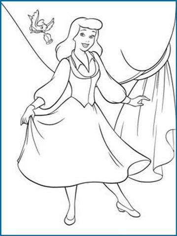 Cinderella New Coloring Pages 16