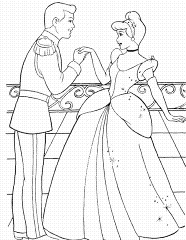 Cinderella New Coloring Pages 3
