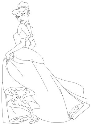 Cinderella New Coloring Pages 35