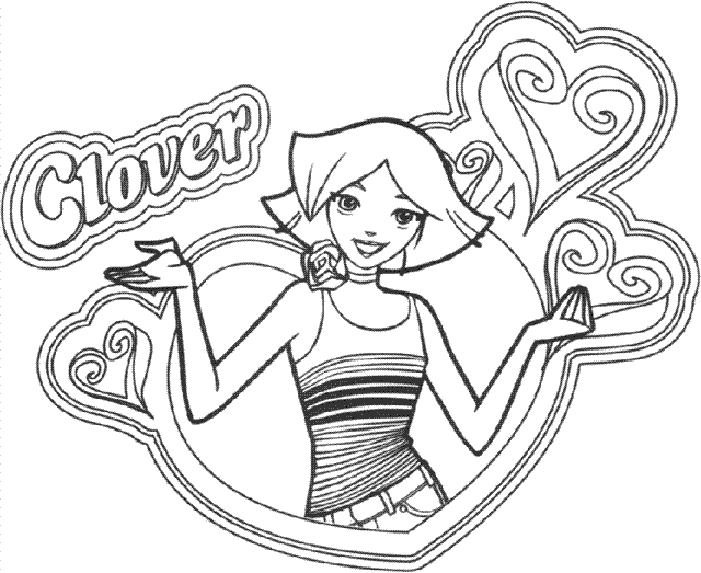 Totally Spies Coloring Pages 1