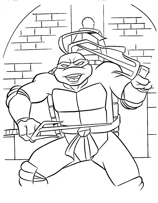 Ninja Turtles Coloring 11