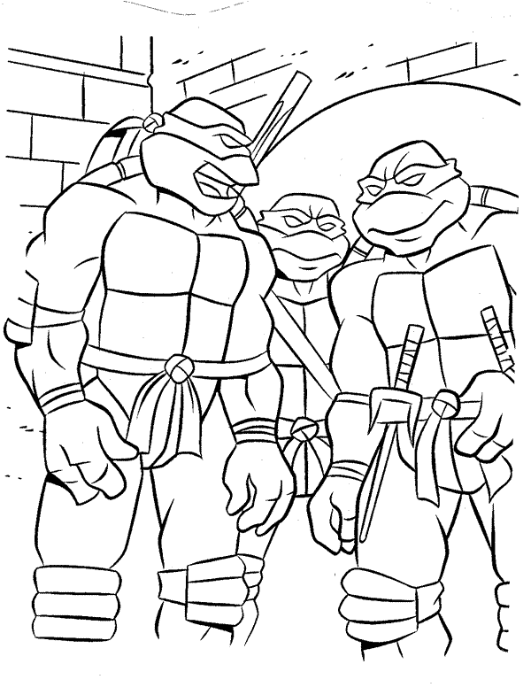 Ninja Turtles Coloring 12
