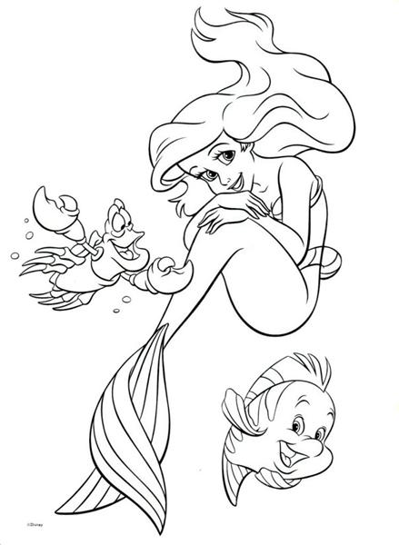 Princess Ariel Coloring Pages 3