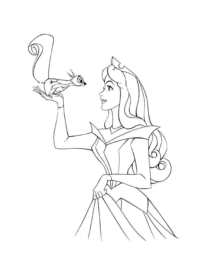 Princess Aurora Coloring Pages 6