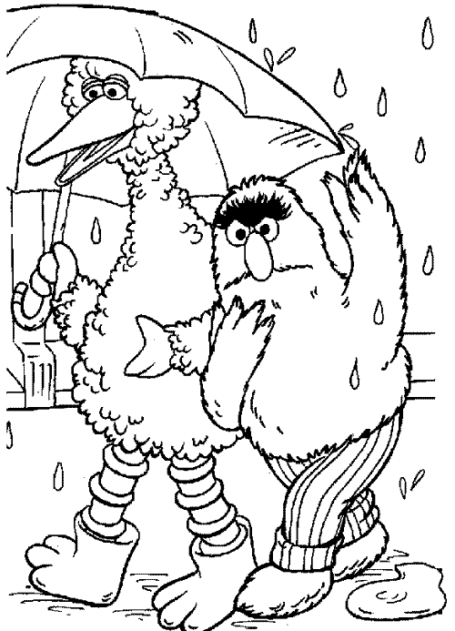 Sesame Street Coloring Pages 1