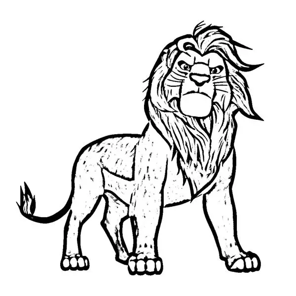 Simba Coloring Pages 12