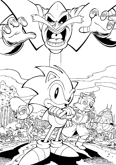 Sonic Adventure Coloring Pages 5
