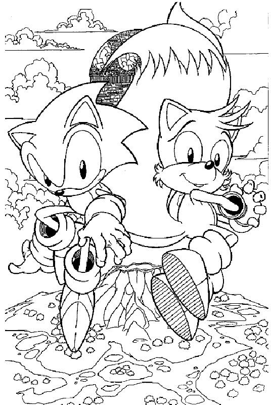 Sonic Adventure Coloring Pages 8