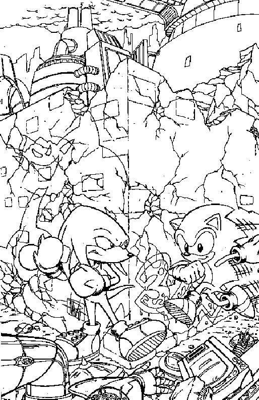 Sonic Adventure Coloring Pages 9