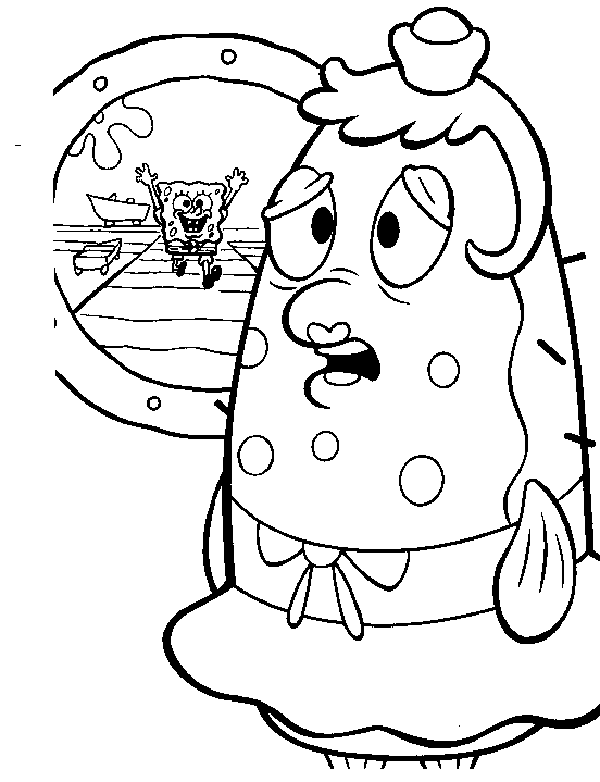 Printable Spongebob Coloring Pages 10