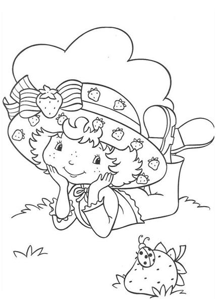 Strawberry Coloring Pages 1