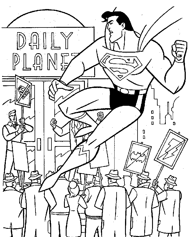 Superman Coloring Pages 6