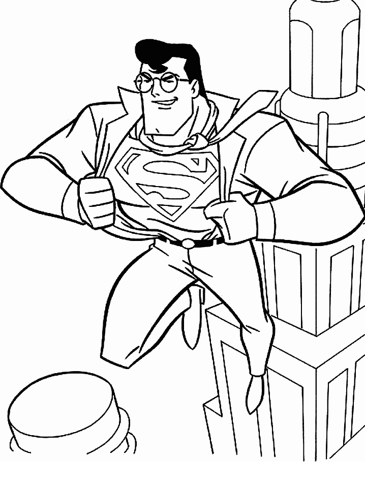 Superman Coloring Pages 7