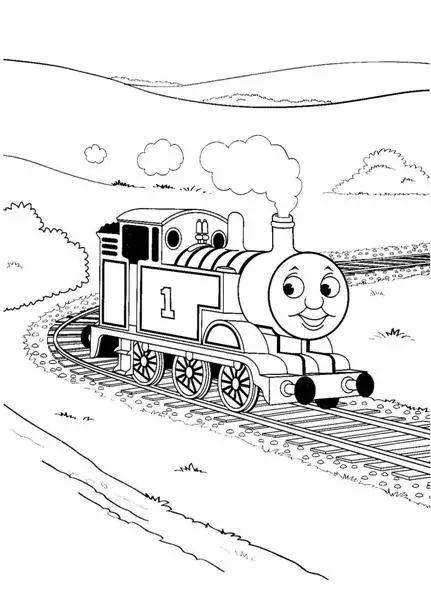 Thomas Coloring Pages 4