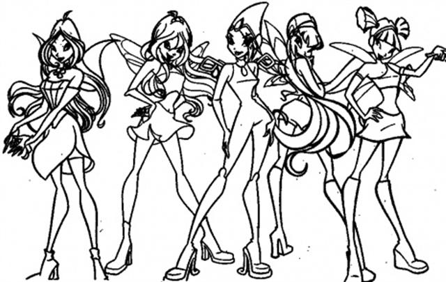 Winx Club Coloring Pages 2